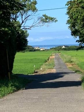 青と夕日